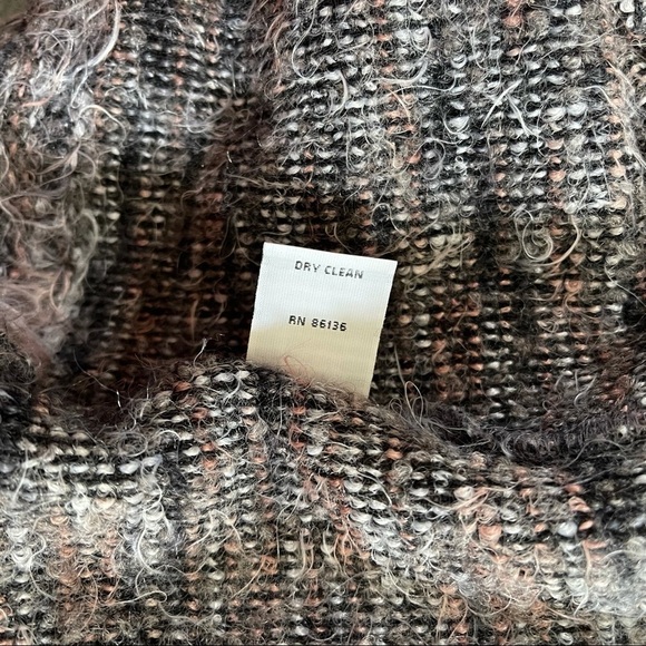 Bryn Walker Cardigan Sweater Vest Duster Wool Alpaca Longline Cozy Gray Medium - Picture 10 of 13